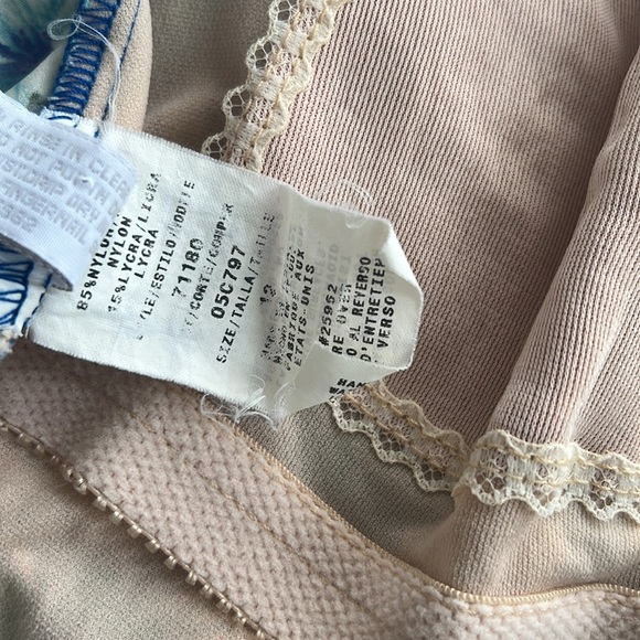 Vintage Liz Claiborne floral vacay one piece bathing suit size 12 - Picture 5 of 12